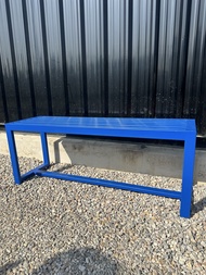 ม้านั่งสนาม  ม้านั่งกลางแจ้ง เหล็กกัลวาไนซ์ โดนแดดโดนฝนได้ ไม่เป็นสนิม ขนาดเหล็ก 2"x1" ม้านั่งยาว เก