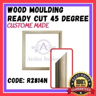 Wainscoting READY CUT 45 DEGREE ANGLE Wood Moulding/ Wainscoting Decoration/ Bingkai Kayu/ Kayu Siap