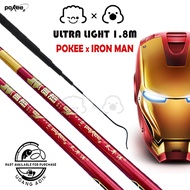 POKEE Joran Teleskopik Ultra Light 1.8m/6ft (IRON MAN) Udang Galah Telescopic Rod Prawn Rod I Pancin