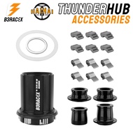 B3RACEX Thunder hub FreeHub HG 6 Pawls 3 Teeth Hub Stopper Cassette Hub Part Freehub Pawl Spring