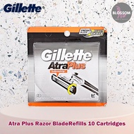 Gillette - Atra Pivoting Head Twin Blade Shaving System Razor Blade Refills 10 Cartridges ยิลเลตต์ ม