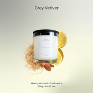 เทียนหอม กลิ่น Grey Vetiver 300g ทอมฟอร์ด Double wicks candle (45-55 hrs) soy wax scented candle