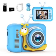 AMQ Q2 Kids camera toys for girls and boys aged 3-12, digital camera for kids birthday gifts, 1080 c