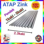 Atap Zink (1feet-5feet) / Bumbung Rumah / Zink Putih (MD)
