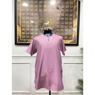 KURTA AFWAN [DUSTY PURPLE] BAJU RAYA LELAKI DEWASA TANGAN PENDEK KURTA JOHOR MATERIAL COTTON
