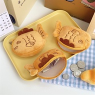 Fish Bungeoppang Pouch Coin Purse Makeup Airpod Multifunctional