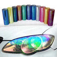 NUYAO 0.3*10m PVC Chameleon Headlight Tint Colorful Auto Taillight Tinting Self Adhesive LED Car Lam