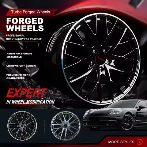 Single Forged Alloy Wheel Rim 19-21 Inch 5x130 Aviation Aluminum 10 Double Spoke For Porsche