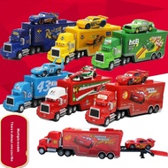 Car Car Story Uncle McQueen Container Truck+Racer Set Alloy Car Toy Children Model McQueen