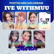 IVE 2-Sided Hologram Photocard for All Members Unofficial HD & Thick Quality | Rei Liz Yujin