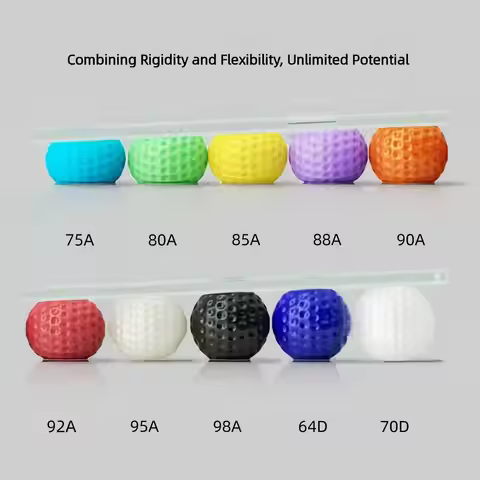 Matte TPU Filament 1.75mm 90A High Strength Flexible Elastic Rigid 3D Printer Filament,softer than 9