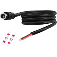 DC8020 Power Pigtails Cable, 3.3FT 14AWG DC 8.0mm x 2.0mm Male Plug to Bare Wire Open End Power Wire