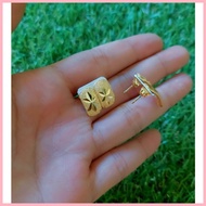 ✌ ✔ 10K Gold Clip/ Stud Earrings. Long lasting and Hypoallergenic.