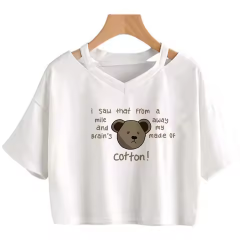 the Vampire Diaries streetwear graphic trashy crop top Female streetwear Kawaii manga kawai crop top