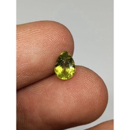 Original 7x5 mm Pear Cutting Peridotnatural