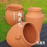 Pottery Clay Pot Flower Pot Triangular Plum Multi-Burning Tube Pottery Pot Pile Plant Red High Tile 