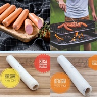 Collagen 16,55 Clear ECO PACK - Plastic Sausage Sleeve Leather Case Edible Collagen Cellulose Halal 