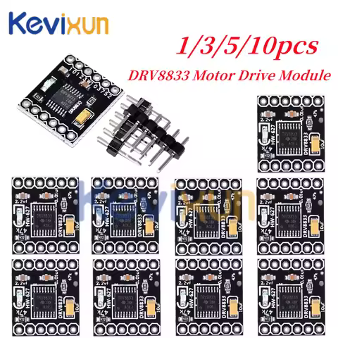 1-10pcs DRV8833 Motor Drive Module 6 Pin DC Gear Motor Driver 1.5A Single H Bridge Silent Stepper Mo