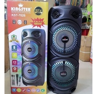 KST-7026 Kingster Karaoke Portable Wireless Bluetooth Speaker with Mic and Remote