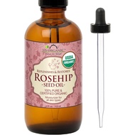 American Organic Rosehip Seed Oil, USDA Organic Certification, Cold Pressed, Virgin Organic, Amber G