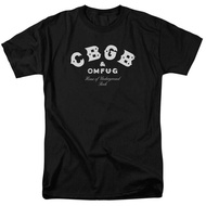 เสื้อยืด Punk Rock Retro CBGB OMFUG Skull