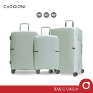 CAGGIONI กระเป๋าเดินทางล้อลาก น้ำหนักเบาพิเศษ มีซิปขยาย รุ่นเบสิค CAG01 ขนาด 20/24/28 นิ้ว TSA Lockส