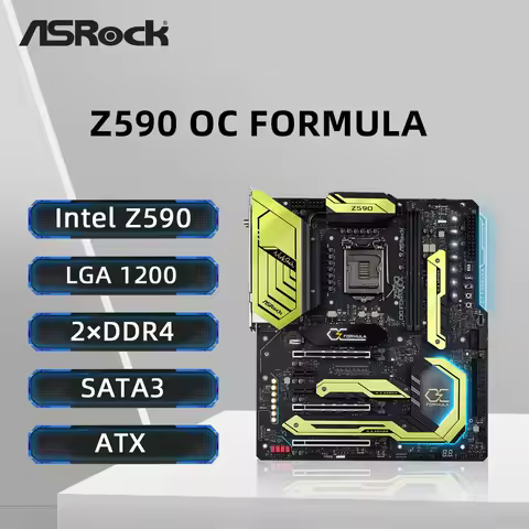 ASRock Z590 OC FORMULA Motherboard LGA1200 Support i9-11900KF i7-10700K i5-10400F i5-11600K CPU Inte