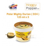 HAPPYPOLAR Polar Ice Cream Mighty Durian ( D24 ) 125 ml x 3  DELIVERY AREA KL & SELANGOR ONLY