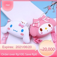 New Cute Kuromi Silicone Rubber Bag Children's Sling Bag Kuromi Bag Kuromi Sling Bag