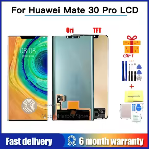 Ori Amoled TFT Display For Huawei Mate 30 Pro LCD Touch Screen Digitizer Assembly For Huawei Mate30P