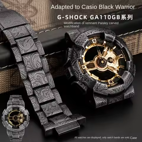 For G-SHOCK GX56 Metal Case GA-110 DW-5610 DW500 gw-9400 set Heavy Industry mod kit reverse Paisley