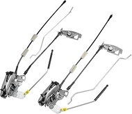 uxcell 1 Set Door Latch Assembly with Cable Rod Rear Cargo Door and Rear Side Hinged Door for Ford E