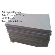 Art Paper 80gram A4 contains 50 sheets