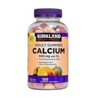 Kẹo dẻo Canxi Kirkland Signature Adult Gummies Calcium 500mg with D3 – 120 viên🍓🍇