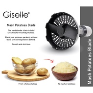 Giselle Mashed Potato & Vegetable Masher - compatible with Giselle Hand Blender Set with 8 Speed Con