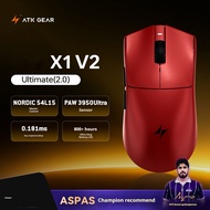 ATK X1 V2 Ultimate 2.0 Mouse Wireless Paw3950 Utrla 54g Lightweight 750ips 0.163ms Low Latency 650ip