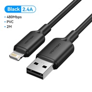 Vention iPhone Lightning Cable Fast Charging 2.4A USB to iPhone Lightning for iPhone 14 13 12 XS Pro