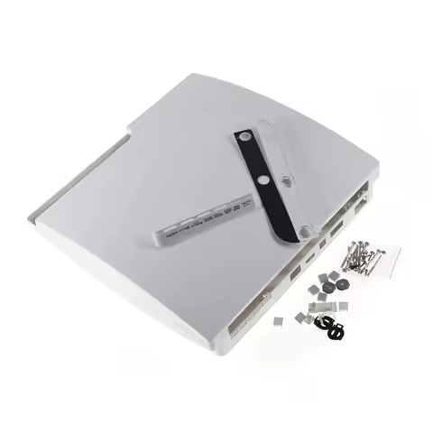 1set Black White Housing Shell Case For Playstation 3 PS3 Slim 2000 2500 Console Replacement Kits