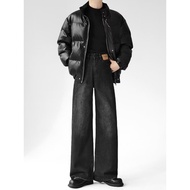 y2k jeans baggy jeans men y2k Street Wear High-End Retro Distressed Wide-Leg Jeans