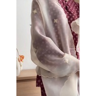 Shawl Organza Sulam Klasik Selendang Bahu Veil