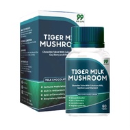 99Life Tiger Milk Mushroom Chewable Tablets (60 Tablets) | Boost Immune & Respiratory Health(60)