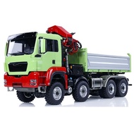 LESU 1/14 RC Hydraulic 3-Ways Dump Crane Truck 8X8 7CH Painted Remote Control Tipper Car Unfinished