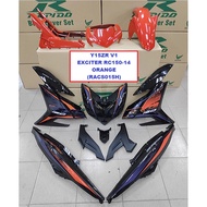 Rapido Cover Set Yamaha Y15ZR V1 V2 Exciter RC150-14 Orange Black Red Accessories Motor Y15 Ysuku Orange Red Color Y15ZR