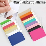 Card Style Pocket Makeup Mirror - PU Leather Cover Makeup Mirror - Mini Makeup Mirror - Stainless St