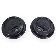 80mm/2.5gm or 90mm/3.5gm Hot Cup Lid (Black/White) [50pcs]