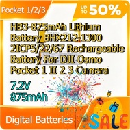 7.7V HB3-875mAh Lithium Battery BHX212-1300 2ICP5/22/67 Rechargeable Battery For DJI Osmo Pocket 1 I