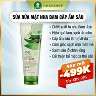 Sữa rửa mặt dưỡng ẩm làm mềm mịn da sạch sâu cấp ẩm The Face Shop Jeju Aloe Fresh Soothing Foam Clea