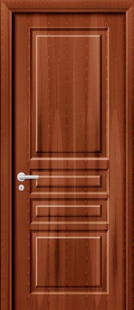 ภาพตกแต่งประตู 3 มิติ ติดผนังห้องนอน ติดประตูไม้ ติดผนังปลอม ติดกระดาษติดผนัง PVC ตกแต่งห้องสวยงาม