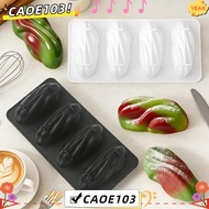 ICAOE103 Mousse Cake Mould, Coffee Bean-shaped Food Grade Silicone Pistachios Chocolate Mold, French