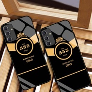 CASE FOR SAMSUNG M15 5G, M35 5G, M52 5G, M55 5G 555 HIGH QUALITY TEMPERED GLASS BACK